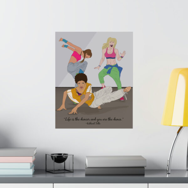 'Life is the Dancer' Matte Vertical Posters - Image 3