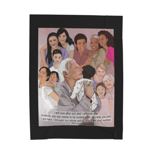 'Mother's Love' Velveteen Plush Blanket