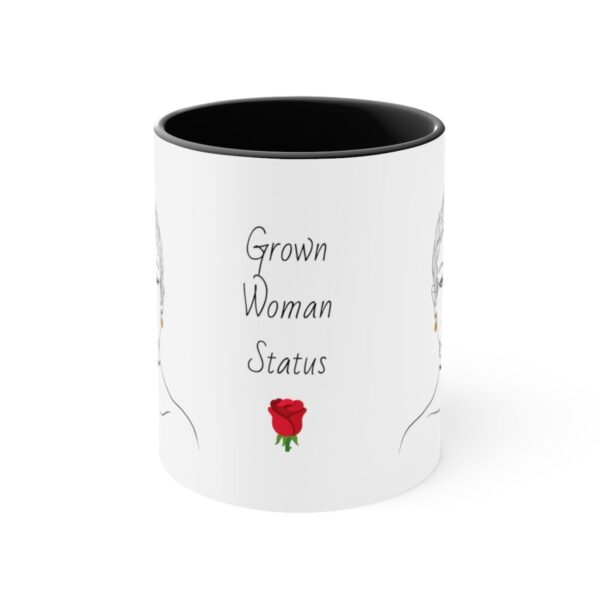 'Grown Woman Status' Accent Coffee Mug, 11oz