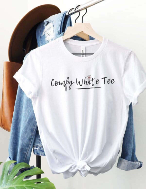 Comfy White Tee - Unisex Short Sleeve Tee