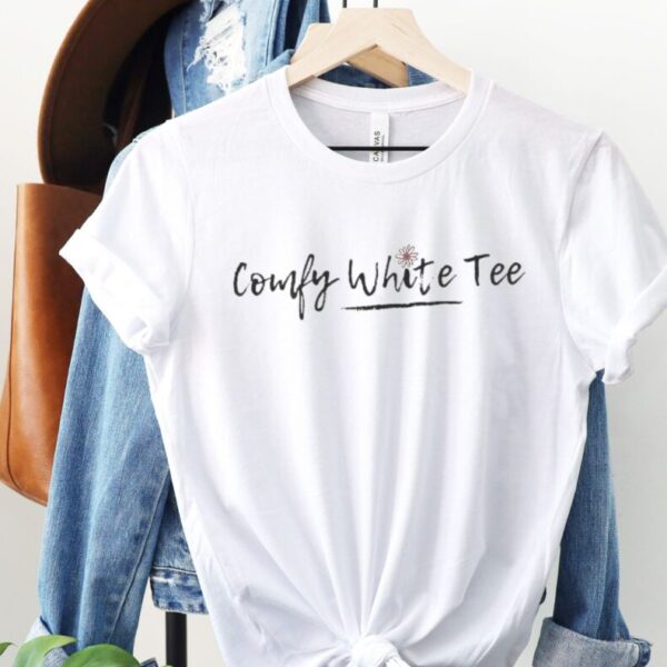 Comfy White Tee - Unisex Short Sleeve Tee