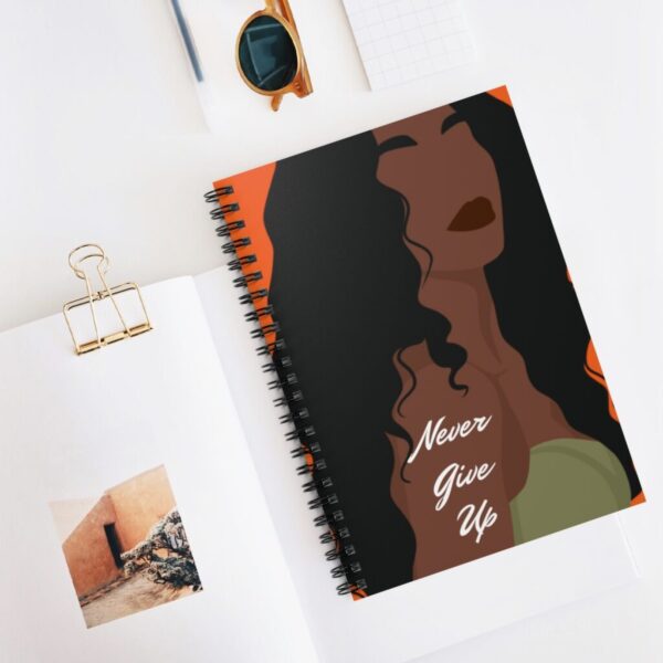 'Never Give Up' Spiral Notebook