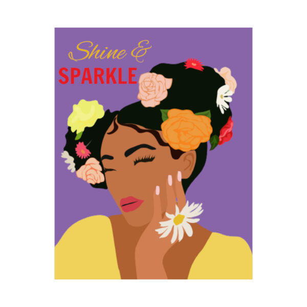 'Shine and Sparkle' Matte Vertical Poster - Image 4