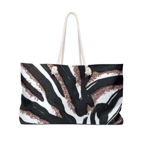 Zebra Sparkle Weekender Bag