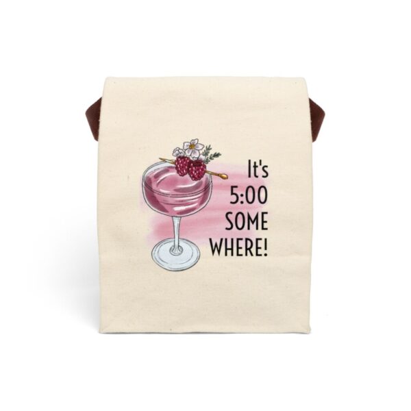 It's 5 o'clock Canvas Lunch Bag