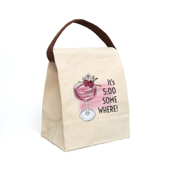 It's 5 o'clock Canvas Lunch Bag