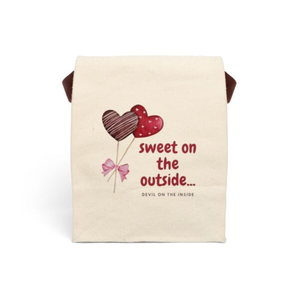 Sweet on the Outside Canvas Lunch Bag