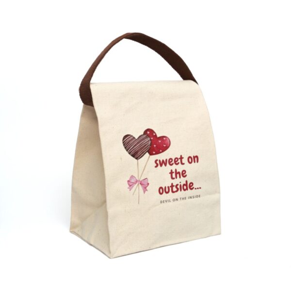 Sweet on the Outside Canvas Lunch Bag