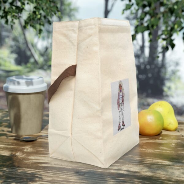 QruGURLZ 'Sarai' Canvas Lunch Bag - Image 5