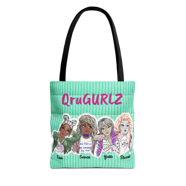 QruGURLZ Tote Bag (Light Green)