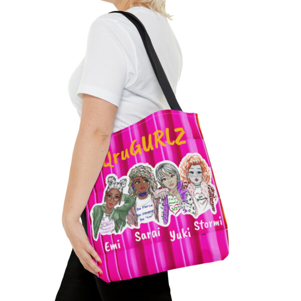 QruGURLZ Tote Bag (Pink) - Image 3