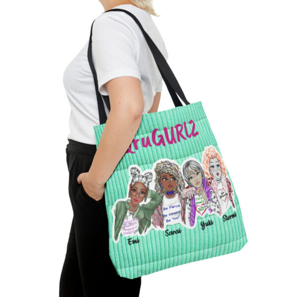 QruGURLZ Tote Bag (Light Green)