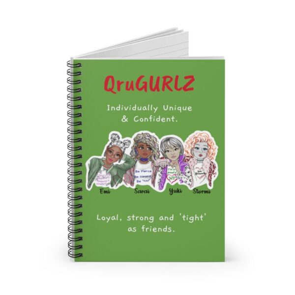 QruGURLZ Spiral Notebook (Green)