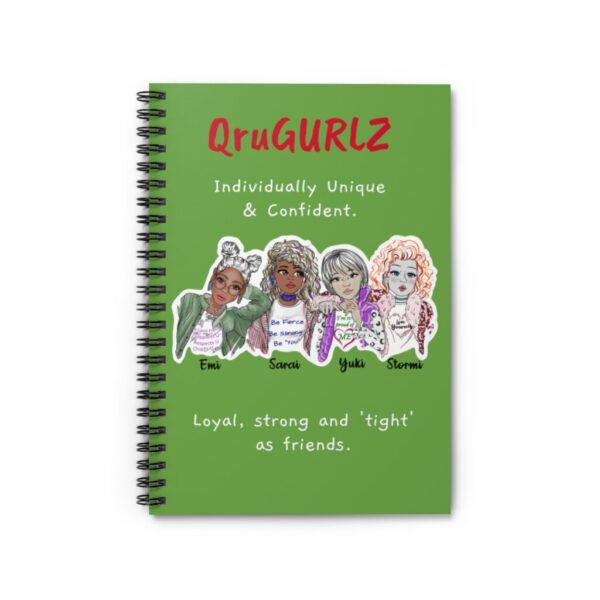 QruGURLZ Spiral Notebook (Green)