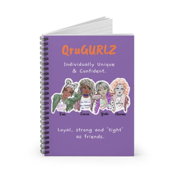 QruGURLZ Spiral Notebook (Purple)