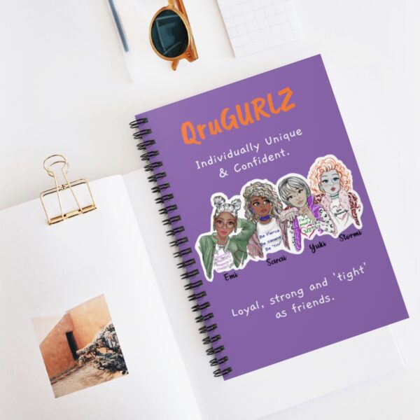 QruGURLZ Spiral Notebook (Purple) - Image 5