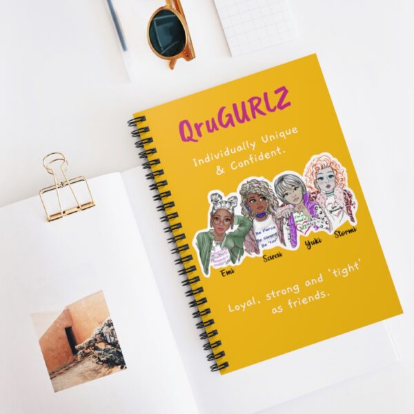 QruGURLZ Spiral Notebook (Yellow) - Image 5