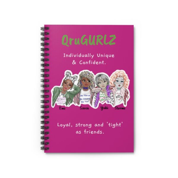 QruGURLZ Spiral Notebook (Pink)