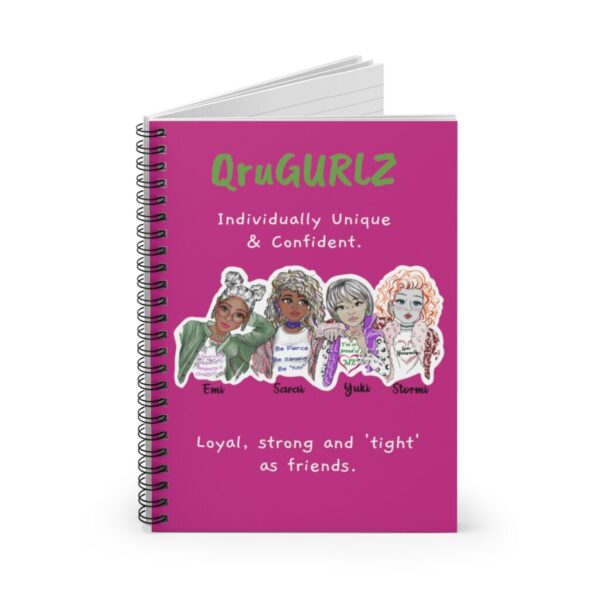 QruGURLZ Spiral Notebook (Pink)