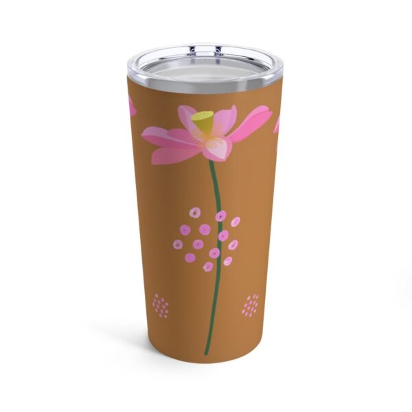 Pretty in Pink Tumbler 20oz (Brown)