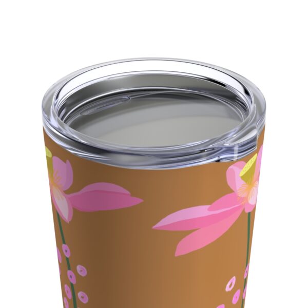 Pretty in Pink Tumbler 20oz (Brown) - Image 6