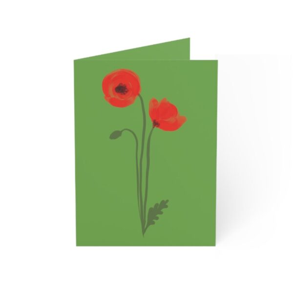 Red Poppies Greeting Cards