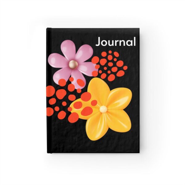 Flowers & Dots Journal (Black)